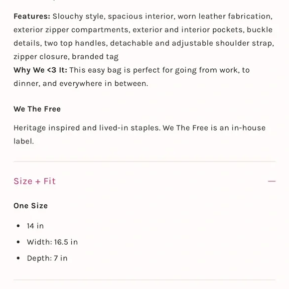 Free People Brown Shoulder Bag - Picture 5 of 5